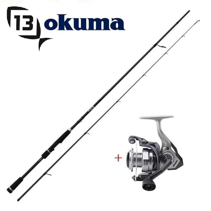 Roofvis Set Hengel Plus Molen - Lengte 244cm 15-40 gram