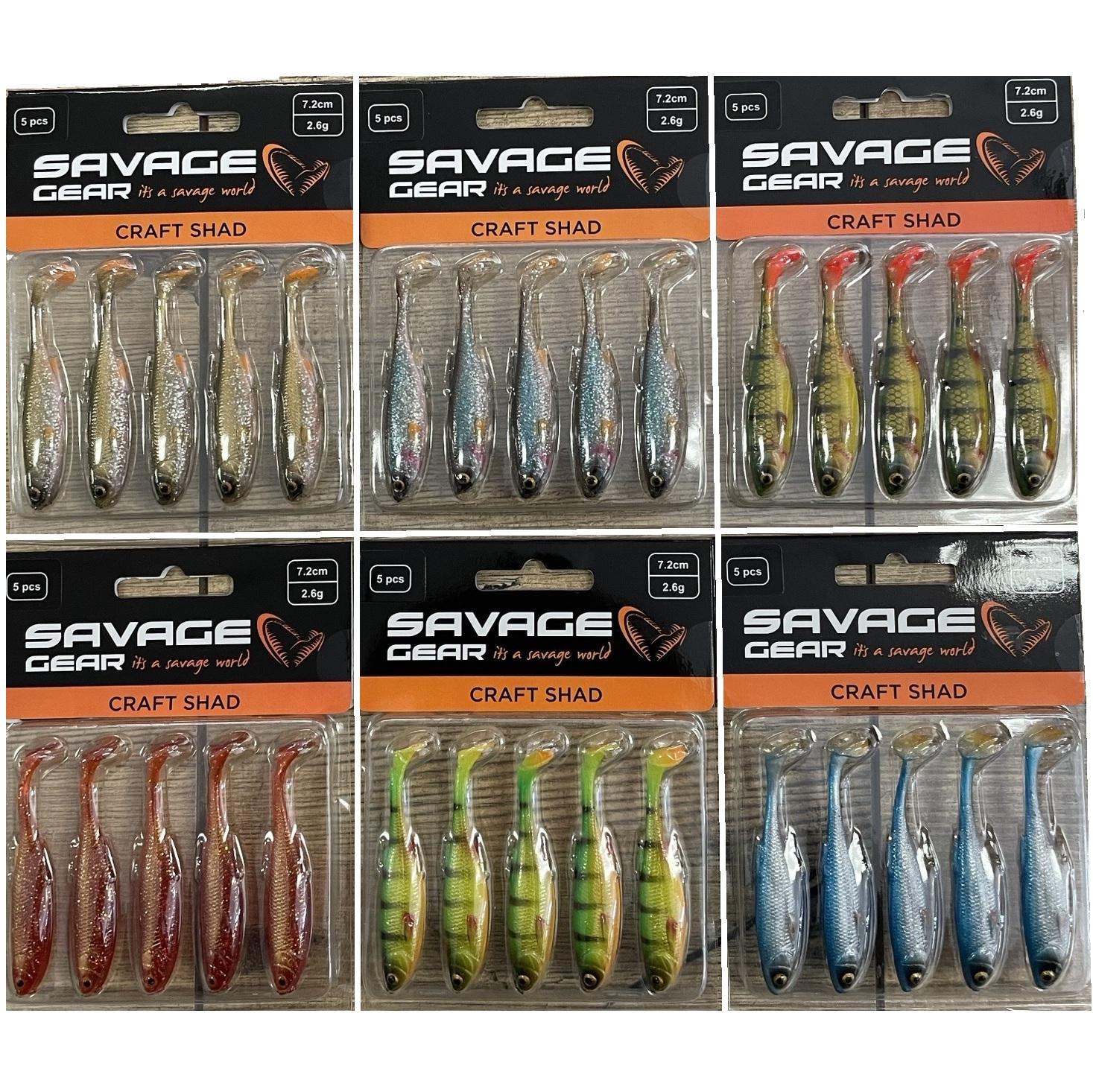 Savage Gear Craft Shad 7.2cm (Mix 6 verpakkingen)