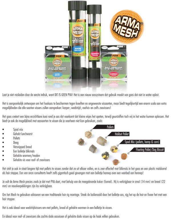 Fox Arma Mesh nu verkrijgbaar bij je winkelier (persbericht)