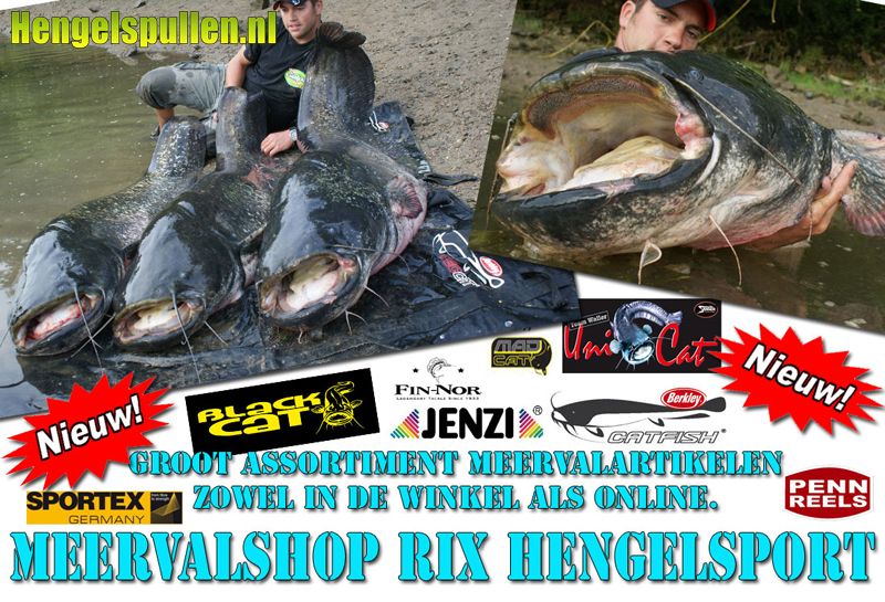 Nieuw groot meervalassortiment bij Rix Hengelsport Lutten.