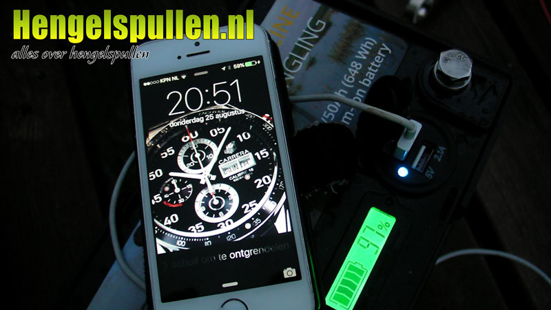 Rebelcell 12V50 Angling li-ion accu in de praktijk