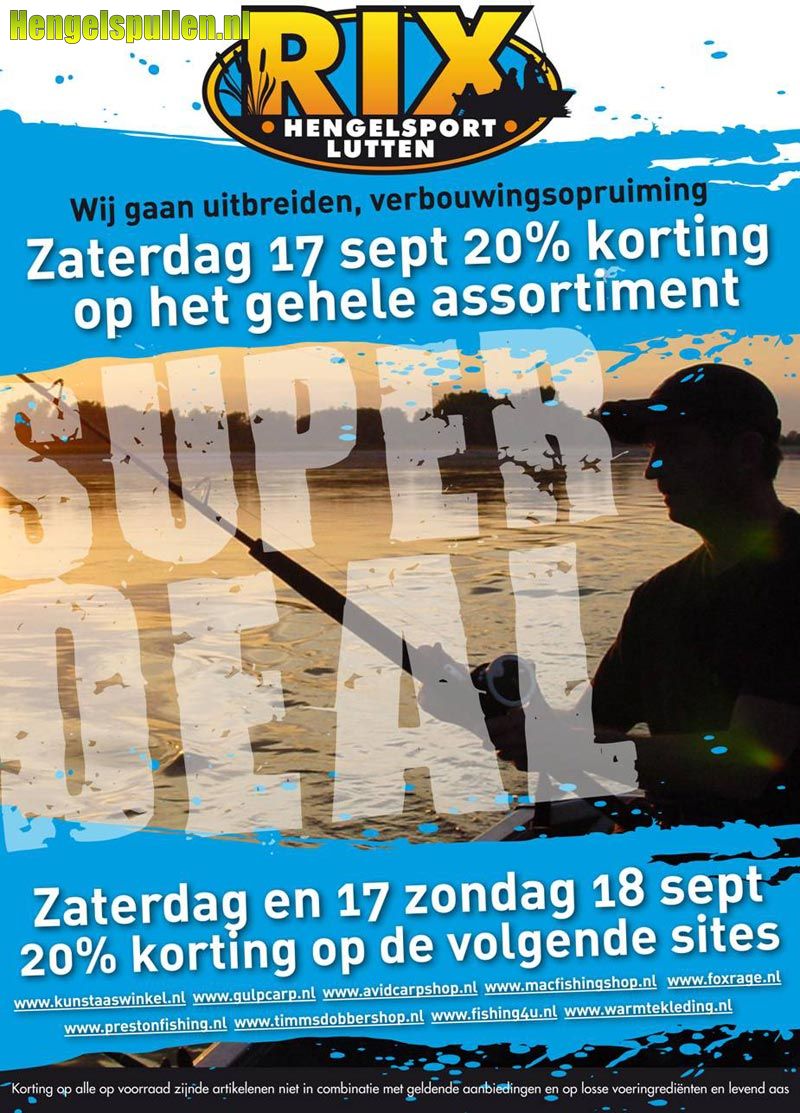 Rix Hengelsport Lutten gaat uitbreiden