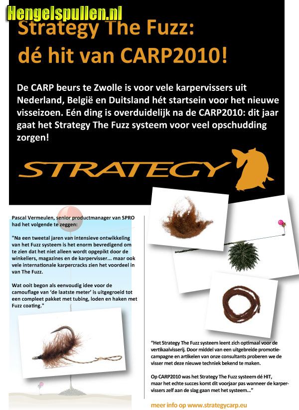 (persbericht) Strategy The Fuzz: d' hit van CARP2010!